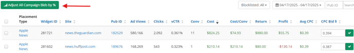 Percentage Bids-1